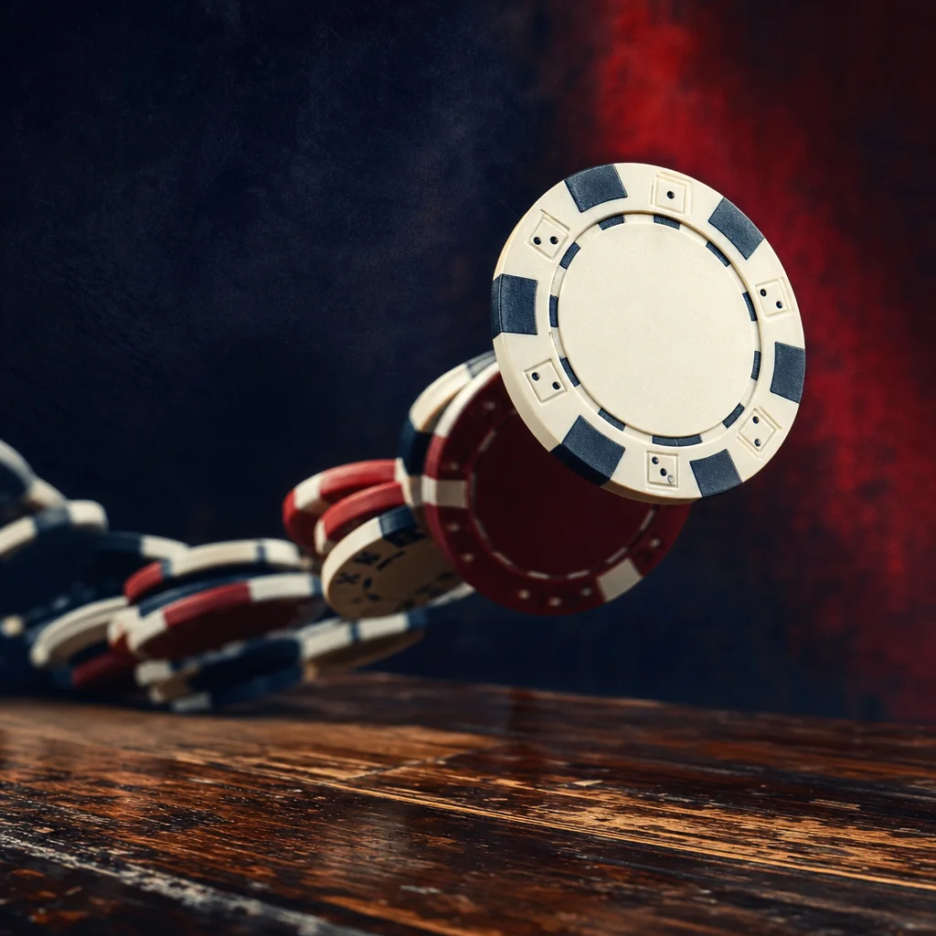 Stacked Bitcoin chips photographed as still-life art